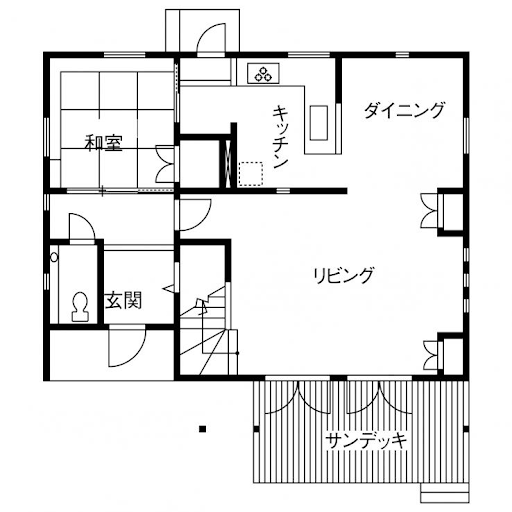 スウェーデンハウスの間取り図