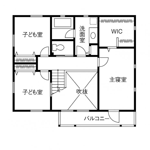 スウェーデンハウスの間取り図