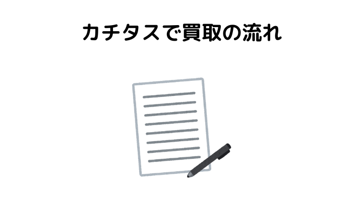 カチタスで買取の流れ