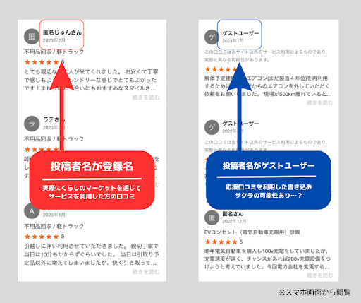 くらしのマーケットで信頼できる口コミの見分け方