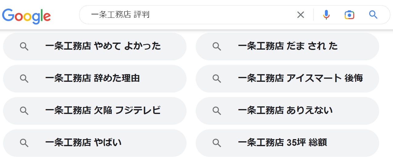 Googleの検索結果