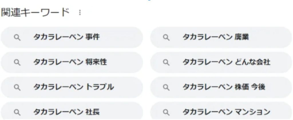 タカラレーベンの関連キーワード